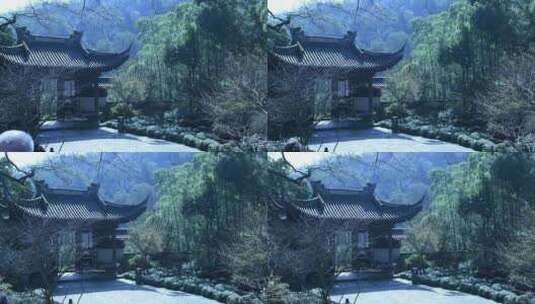 杭州飞来峰永福寺禅院风景高清在线视频素材下载