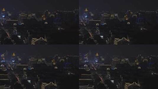 杭州吴山景区城隍阁景点高清在线视频素材下载