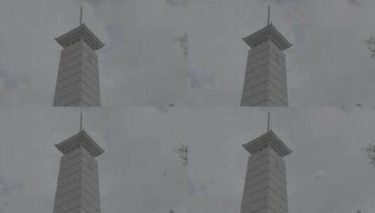 抗美援朝纪念塔仰拍LOG高清在线视频素材下载