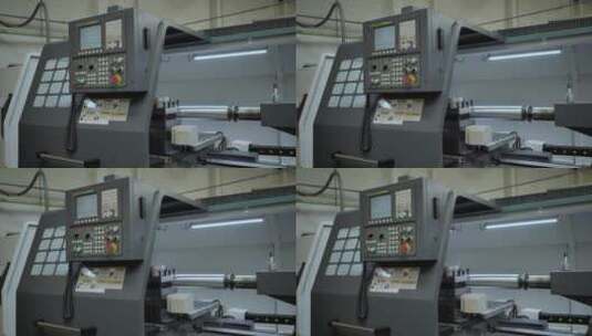 工业切割机及其控制面板高清在线视频素材下载