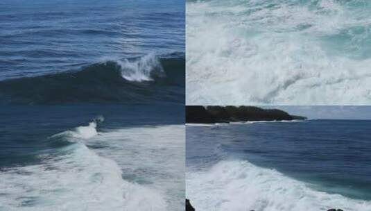 实拍波涛汹涌的海浪高清在线视频素材下载