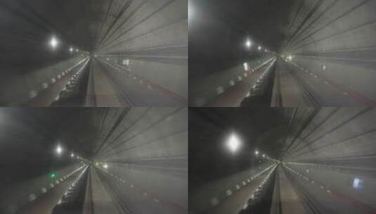 无人驾驶列车隧洞高清在线视频素材下载