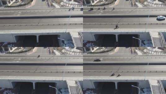 汉沽 寨上大桥 天津 滨海新区高清在线视频素材下载