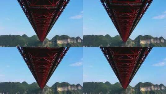 4K航拍湖南湘西矮寨大桥高清在线视频素材下载