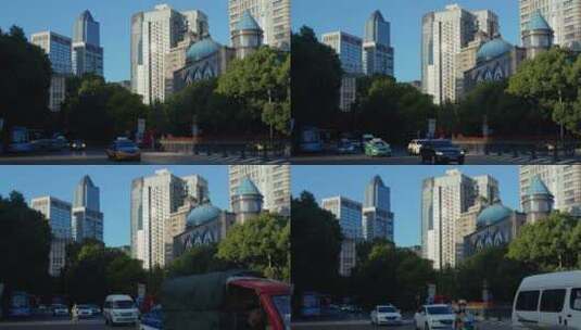 4k实拍城市建筑公交 3高清在线视频素材下载