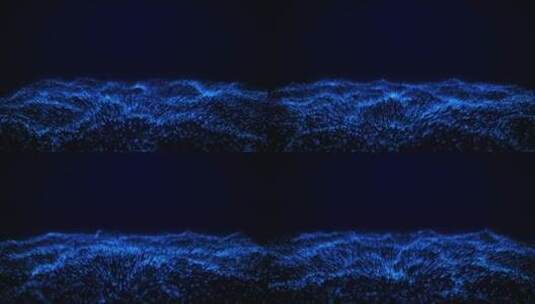 4k科技感蓝色粒子背景素材高清在线视频素材下载