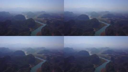 龙虎山航拍风景高清在线视频素材下载