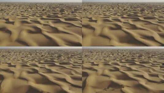 新疆塔克拉玛干沙漠航拍风光高清在线视频素材下载