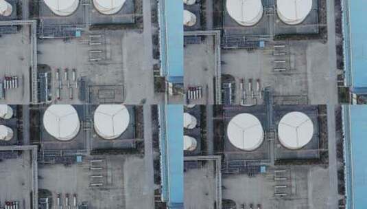 航拍大型中国工业园区石化学工厂高清在线视频素材下载