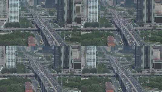 北京国贸车流空镜高清在线视频素材下载