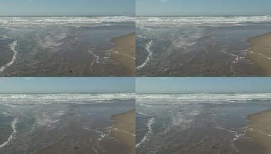 海浪拍打着海岸   高清在线视频素材下载