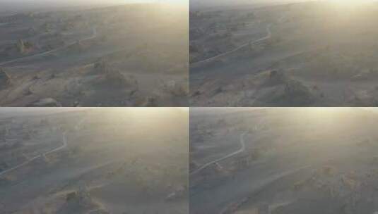 20200707 雅丹地质公园 无人公路 沙漠 戈壁 4k _0514高清在线视频素材下载