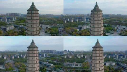 西安崇文塔景区  中国，陕西高清在线视频素材下载