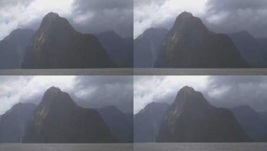 峡谷上空的浓密云层高清在线视频素材下载