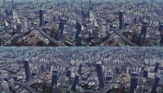 上海浦西航拍空镜高清在线视频素材下载