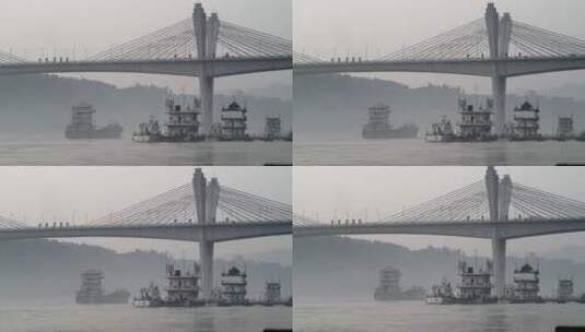长江大桥高清在线视频素材下载