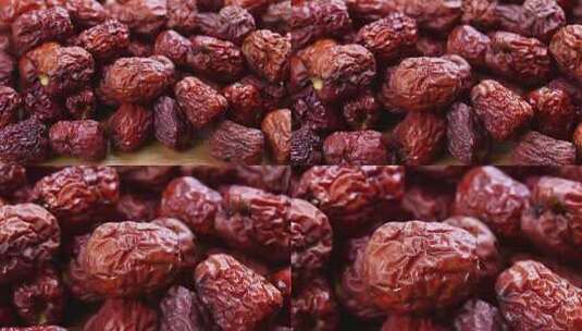 食品食材美食红枣大枣新疆和田高清在线视频素材下载
