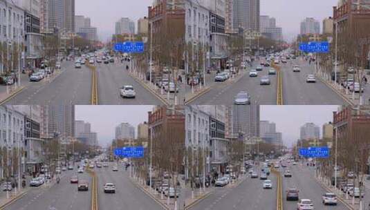 城市街道车流穿梭高清在线视频素材下载