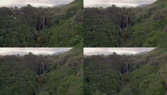 山间流动的瀑布高清在线视频素材下载
