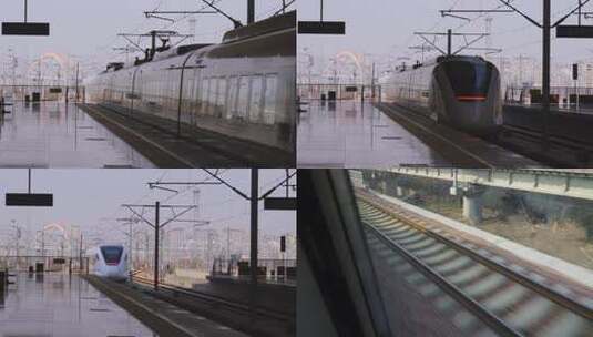 中国出站高铁高清在线视频素材下载