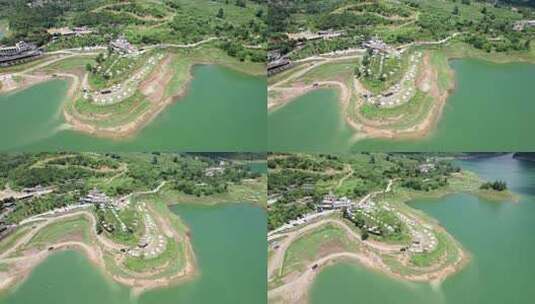 航拍贵州省鸭池河高清在线视频素材下载