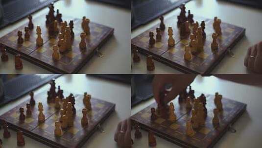 下国际象棋高清在线视频素材下载