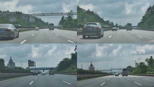 高速公路行车视觉拍摄高清在线视频素材下载