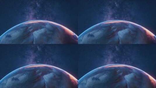 外太空星球科幻题材3D渲染高清在线视频素材下载