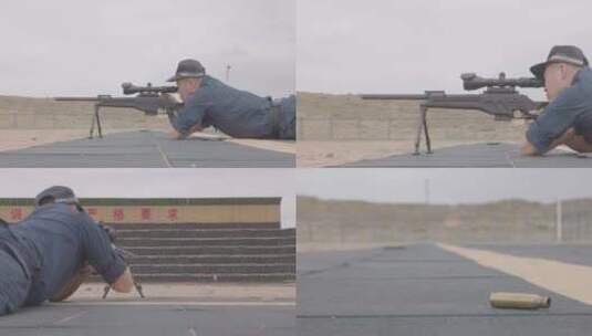 射击 狙击 公安 特警 靶场 训练高清在线视频素材下载
