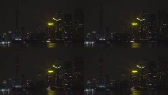 上海 外滩 空镜  城市  夜景   陆家嘴高清在线视频素材下载