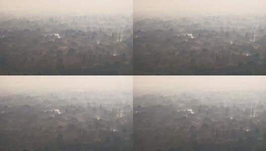 （延时）中国杭州西溪湿地云雾缭绕高清在线视频素材下载