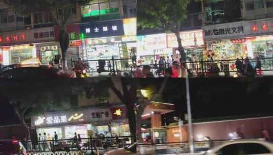 广州街道夜景_8K高清在线视频素材下载