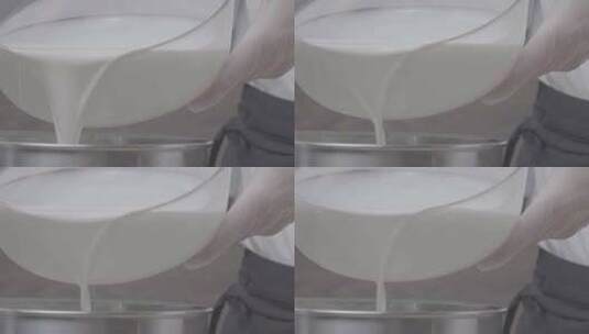 不同角度牛奶升格高清在线视频素材下载