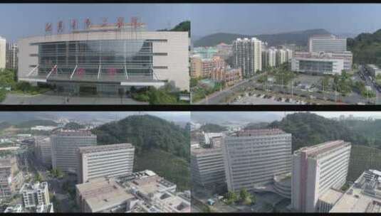 福建省龙岩市第二医院航拍高清在线视频素材下载