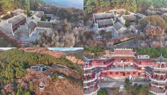 贵州省级文物保护单位凤山寺上帝庙冬日黄昏高清在线视频素材下载