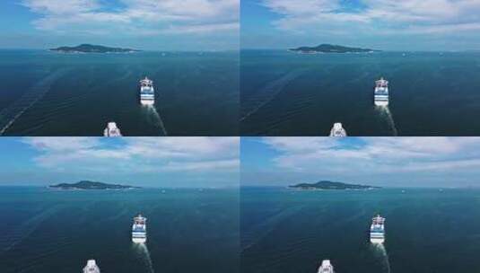 4K威海刘公岛航拍高清在线视频素材下载