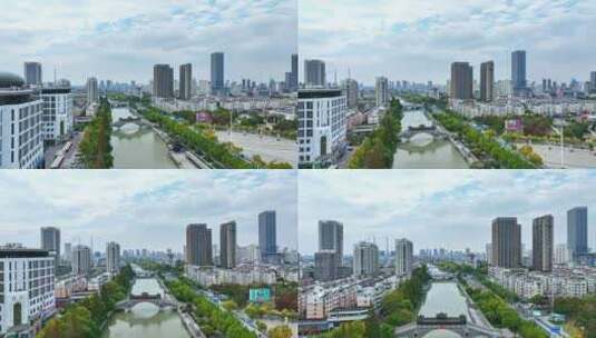 淮安市京杭运河高清在线视频素材下载