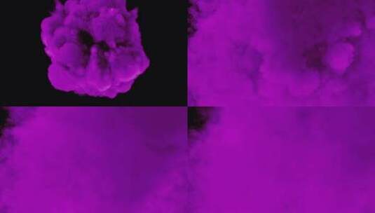 爆炸紫烟V2高清在线视频素材下载