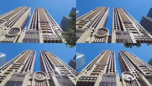 城市的高楼唯美镜头高清在线视频素材下载