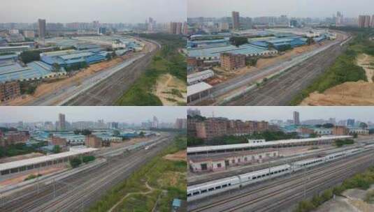中国高铁动车行驶高清在线视频素材下载