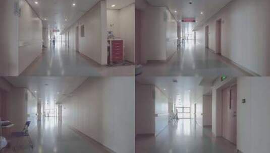 住院部医院走廊人流视频素材高清在线视频素材下载