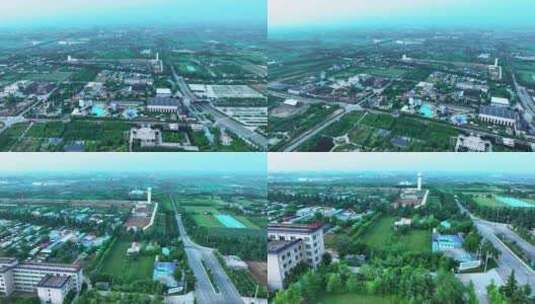 4K无人机航拍陕西西安富平县无限美景高清在线视频素材下载
