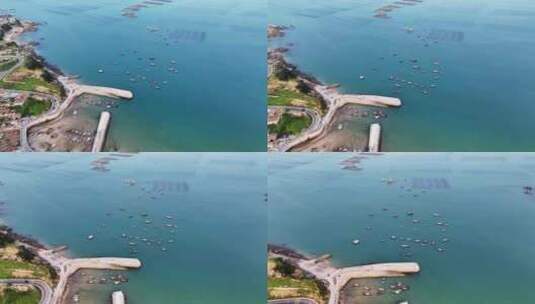 福州平潭渔村海岛唯美航拍2高清在线视频素材下载
