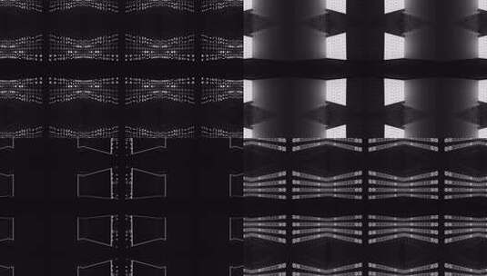 146 4K时尚暗黑发光黑白背景高清在线视频素材下载