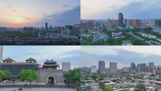 邯郸城市航拍高清在线视频素材下载
