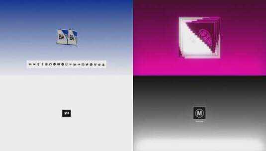 动感炫酷文本logo展示片场AE模板高清AE视频素材下载