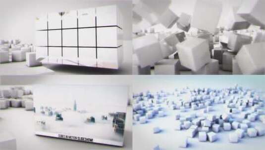 立方体组件商品展示AE模板高清AE视频素材下载