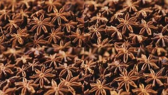 八角香料特写高清在线视频素材下载