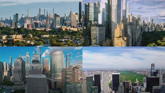 美国纽约地标建筑航拍高清在线视频素材下载
