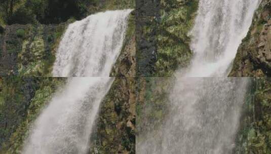 山上瀑布急流高清在线视频素材下载